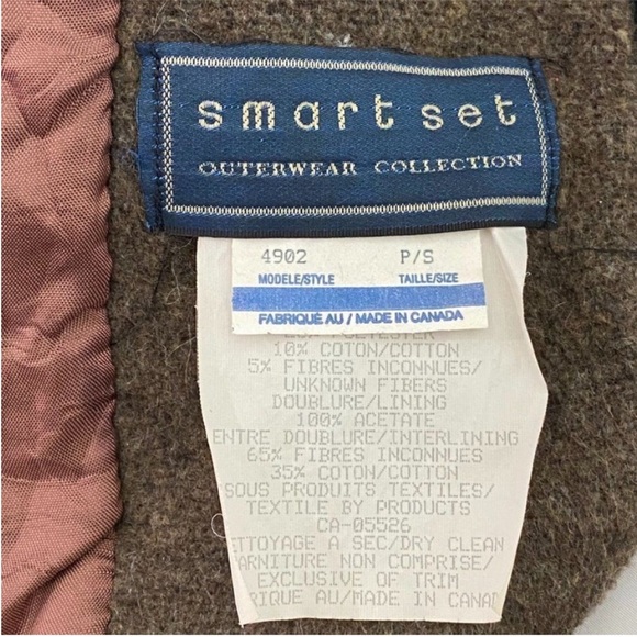 Brown Bear and Tree Pattern Pea Coat - Picture 6 of 7